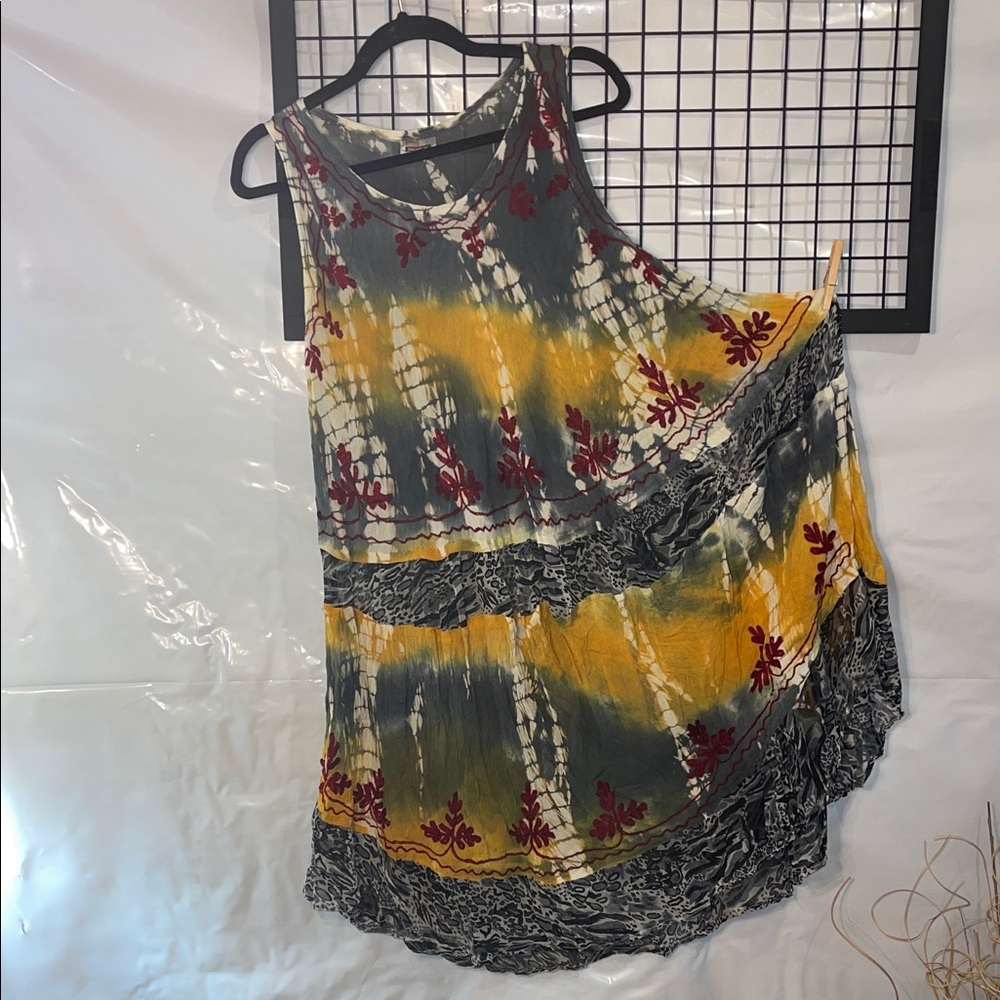 Shoreline Multicolor Tie-Dye Swim Coverup